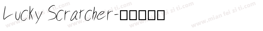 Lucky Scratcher字体转换